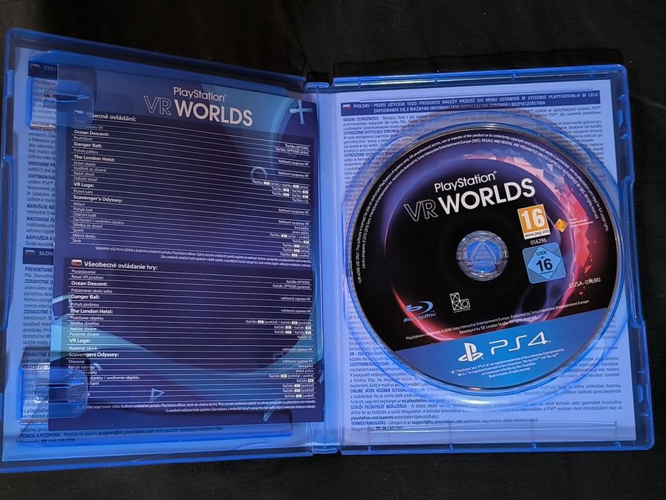 Диски для PSVR1 (Until Dawn, PS VR Worlds)