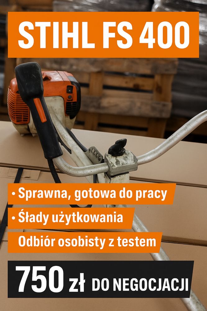 Wykaszarka spalinowa STIHL FS 400 – sprawna, możliwość testu