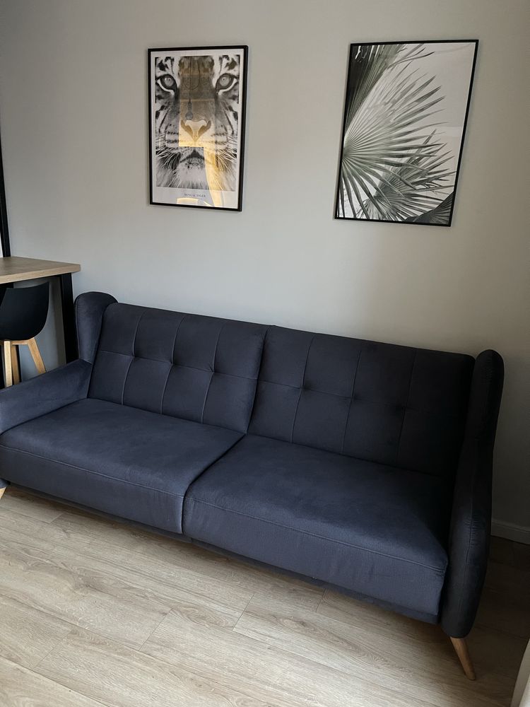 Sofa rozkładana ANETO – Agata Meble – pojemnik, funkcja spania, velvet