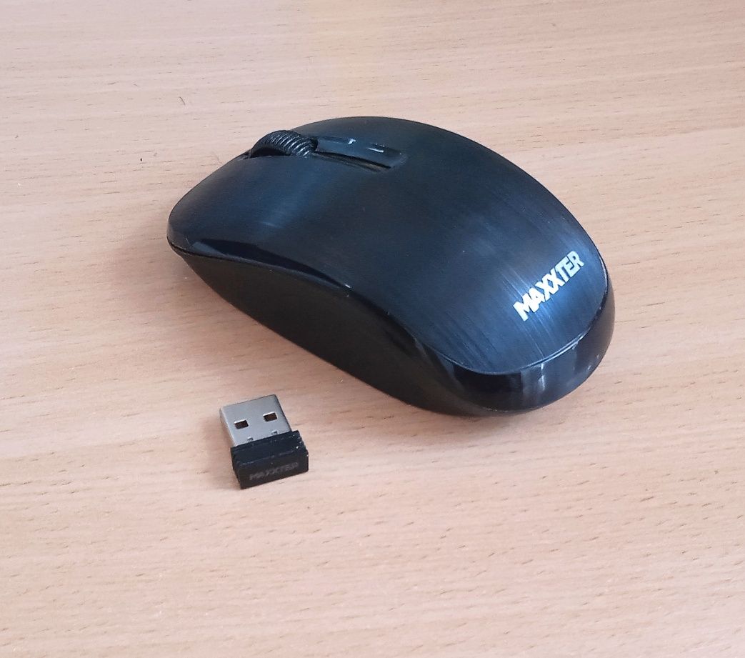 Безпровідна комп'ютерна мишка Maxxter Mr-333 Wireless black