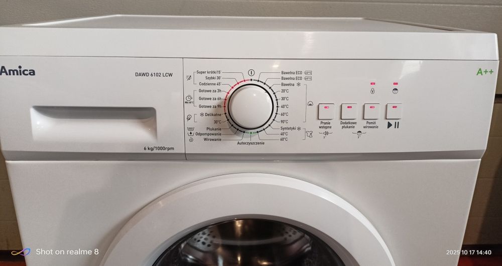 Pralka Amica 6 kg sprawna transport gwarancja