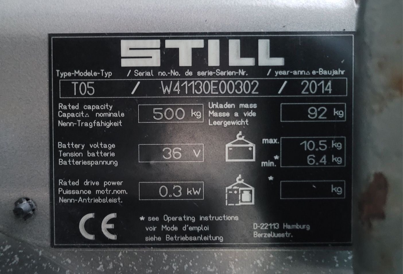 Wózek paletowy elektryczny still city