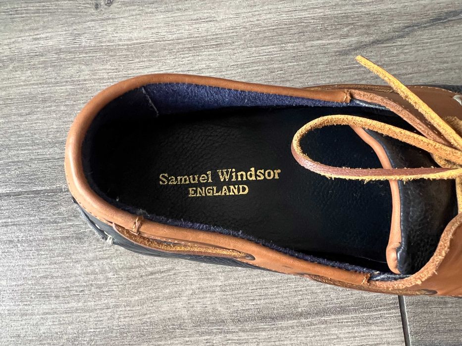 Windsor 41,5 Англія шкіряні топсайдери чорні чоловічі мокасини мужские