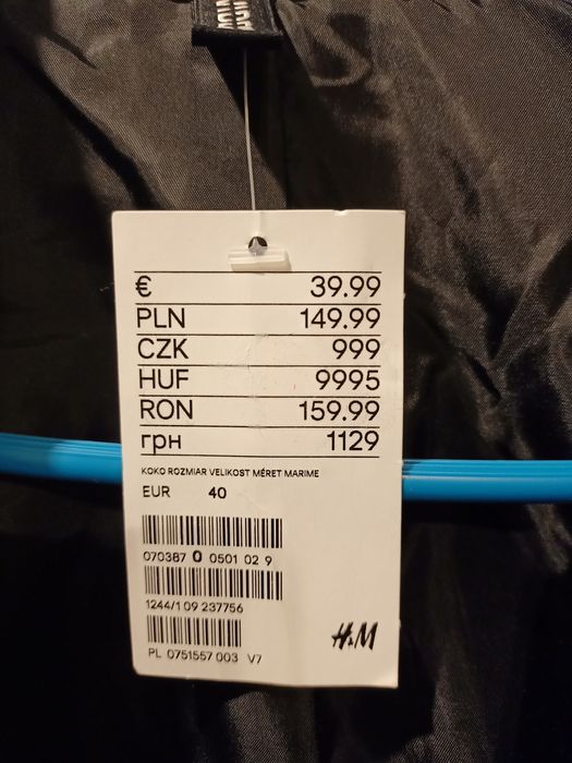 Nowa kurteczka 40 h&m