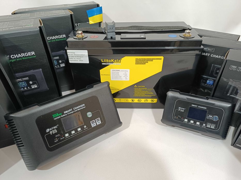 Зарядний блок Smart Charger HTRC P20 для АКБ LiFePO4, Li-ion, AGM, GEL