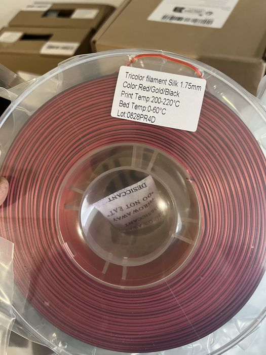 Філамент PLA Silk (2-х кольорові, 3-х кольорові)