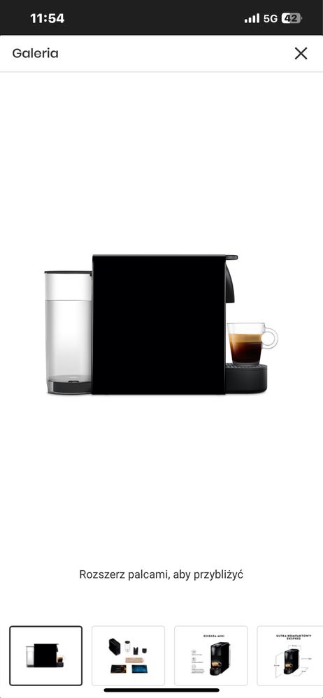 Expres KRUPS Nespresso Essenza Mini XN1108 czarny+ kapsulki