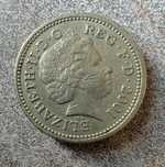 1 Pound funt Brytyjski 2001