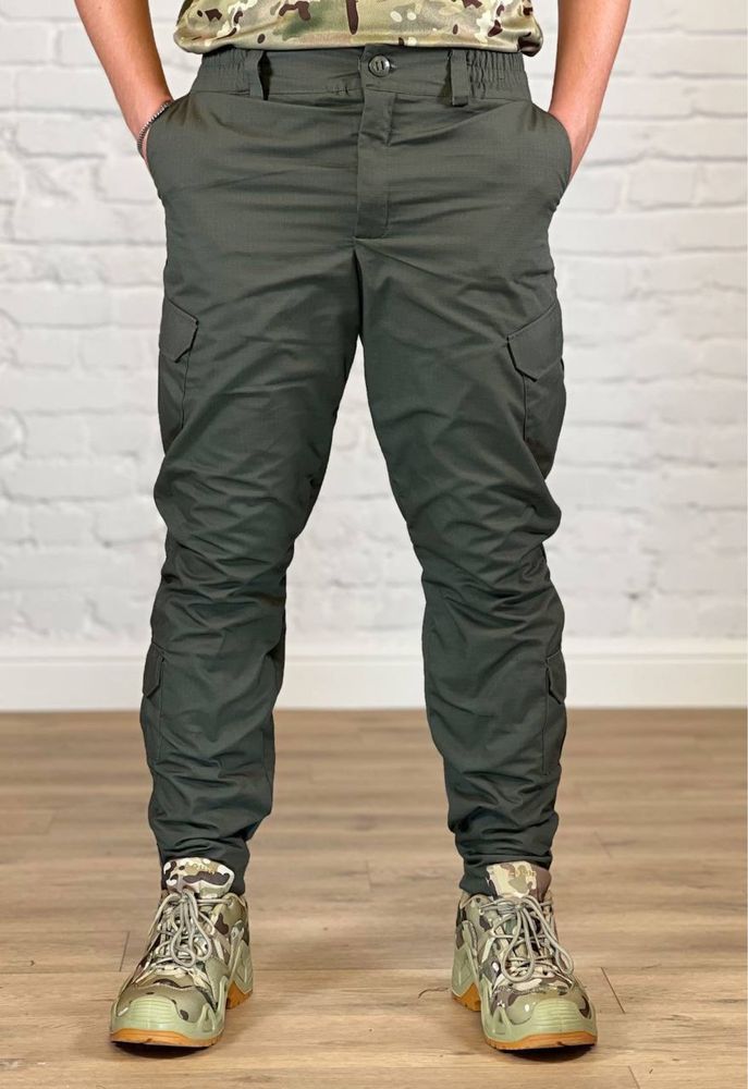 Штани тактичні хакі ріп-стоп літні військові олива вафелька брюки