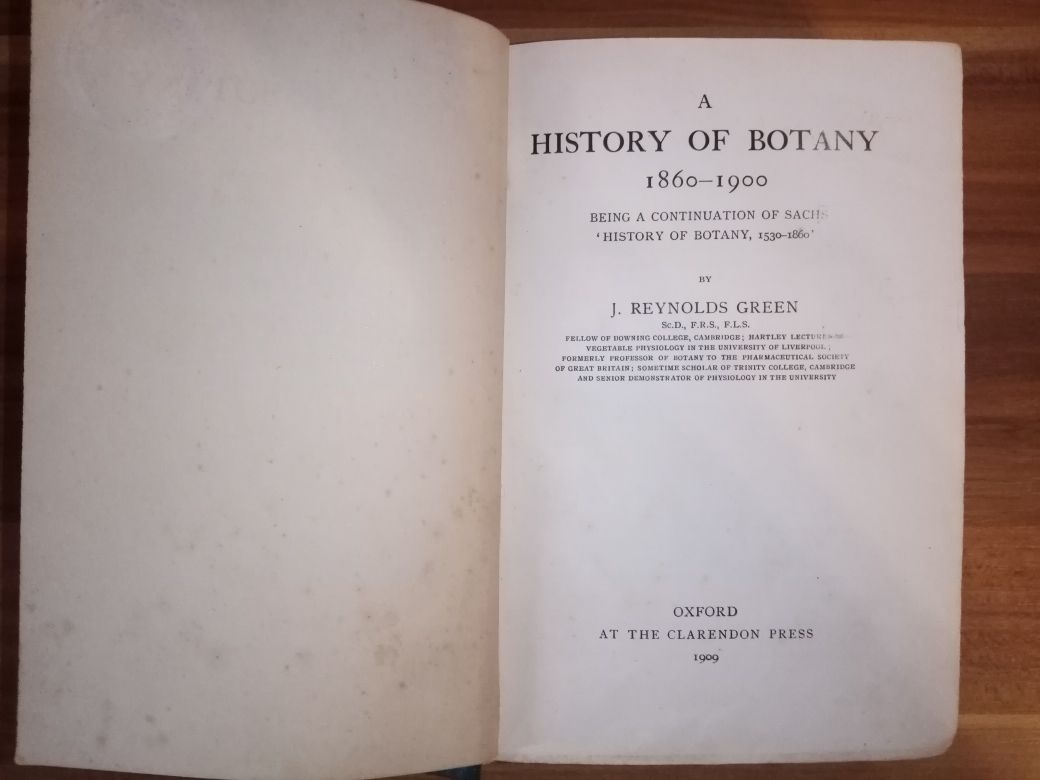 Книга HISTORY OF BOTANY 1860-1900 J. Reynolds Green