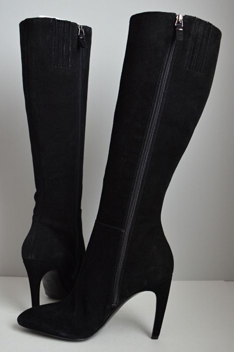 ZAMSZOWA POEZJA kozaki szpilki Via Spiga Bethany calutkie ze skóry 41