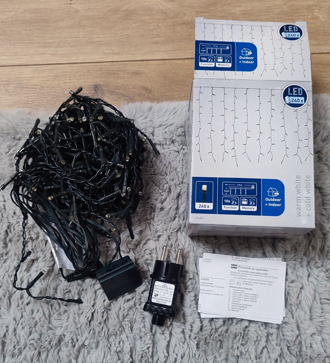 Kurtyna LED /lampki ,10 funkcji, girlanda, oświetlenie okno, świąteczn