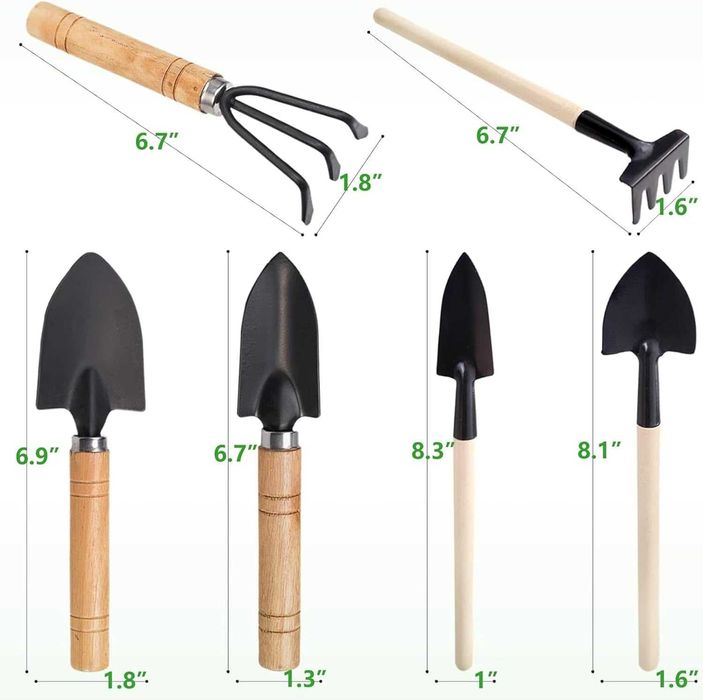 Міні-набір садових інструментів для маленького садівника 7-шт.