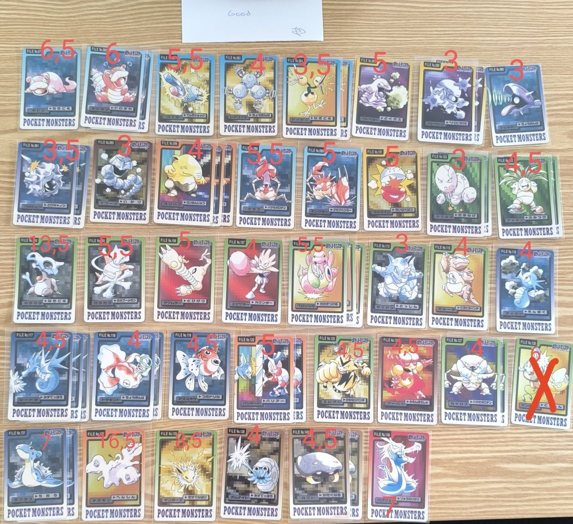 Cartas Pokémon Carddass 1997