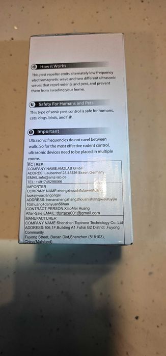 Odstraszacz TFORT przeciwko kotom kretom kunom myszom i szczurom