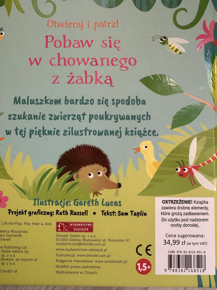 Książka dla dzieci otwierane elementy  ( 2 szt )
