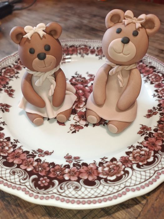 Figurki z masy cukrowej misie