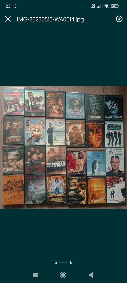 DVDs coleção de vários DVDs