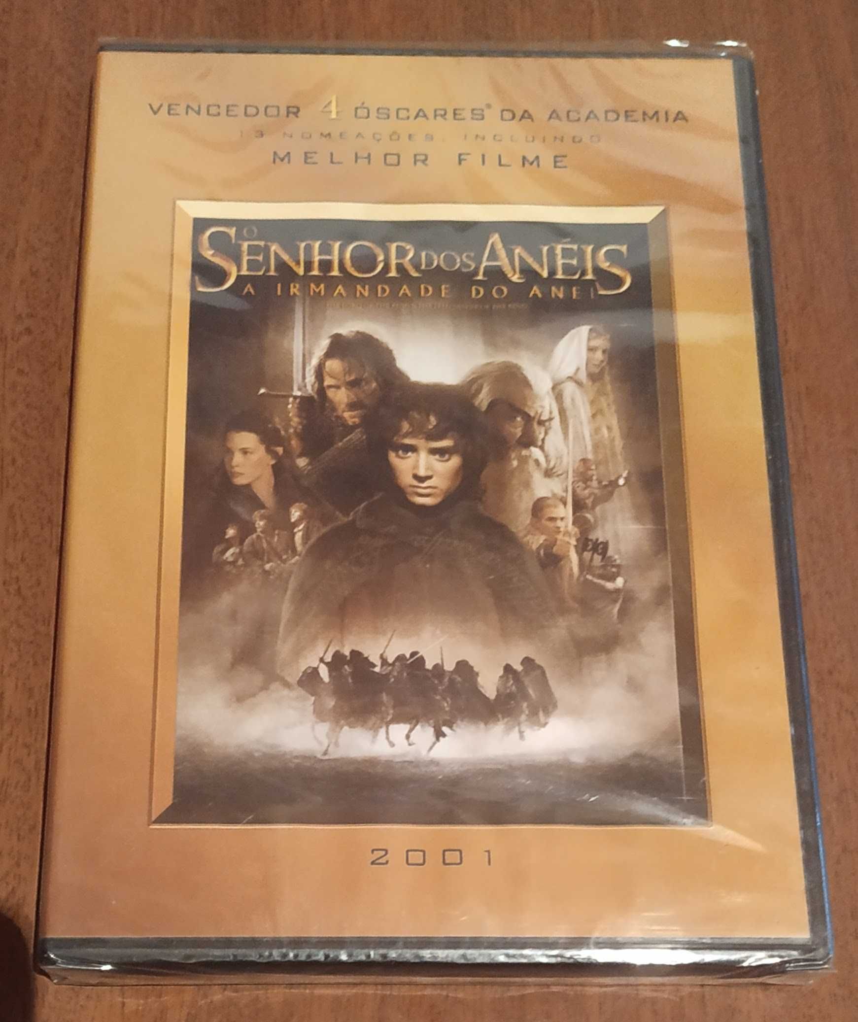 Triologia Senhor dos anéis em DVD selados/novos (2001)