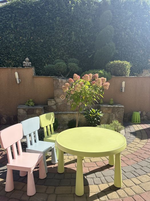 Дитячий стіл IKEA MAMMUT Стільці Маммут