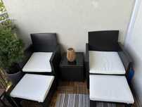 Zestaw mebli na taras balkon altanke Gwarancja 4 osobowy