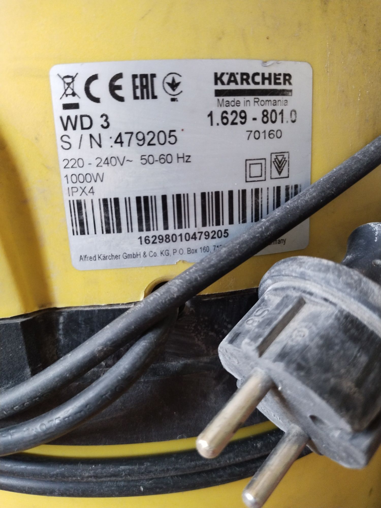 пылесос karcher wd3