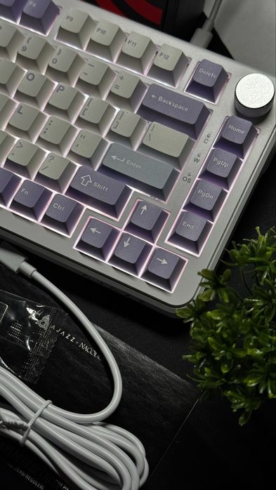 •Клавіатура Ajazz AK 820 Max Purple/ Magnetic Switch•