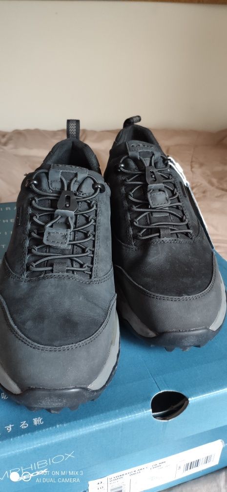 Geox Sterrato czarne skórzane sneakersy rozm 43