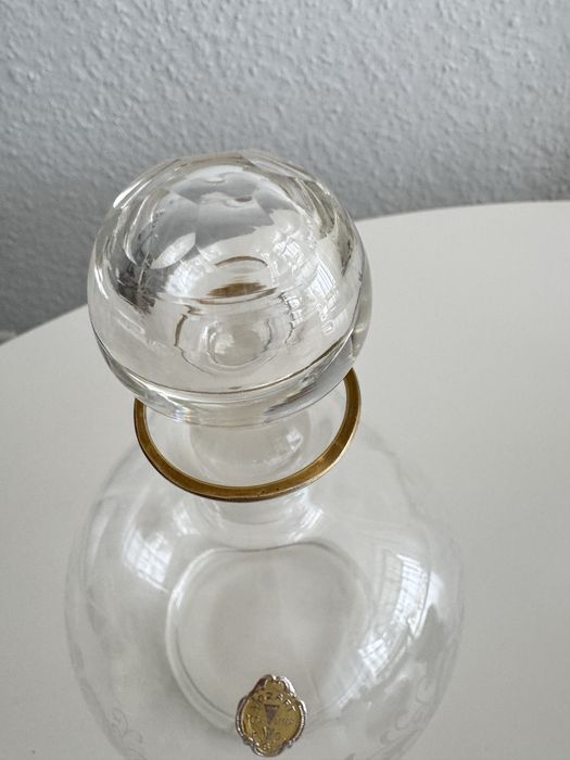 Karafka Mozart szklana sygnowana antyk