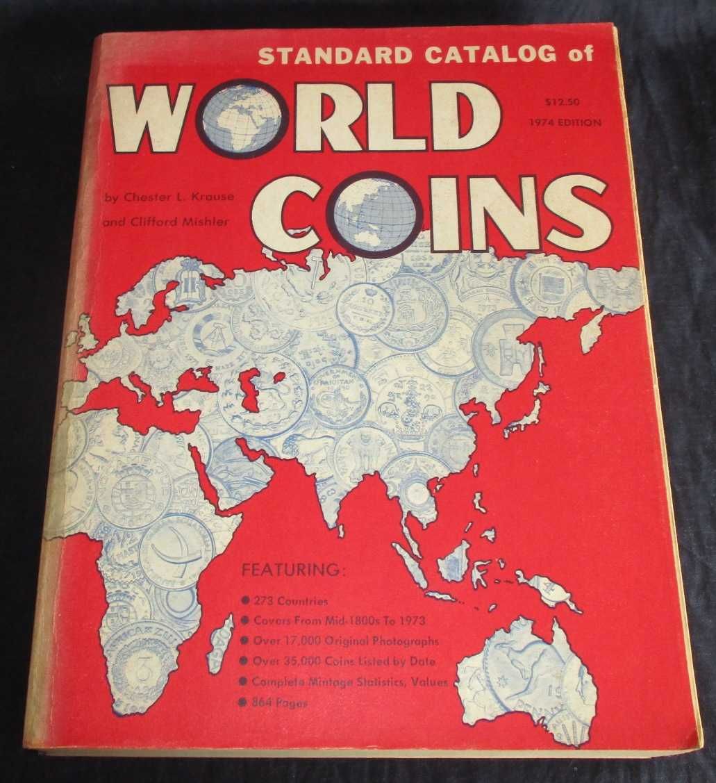 Livro Standard Catalog World Coins 1974 Chester Krause