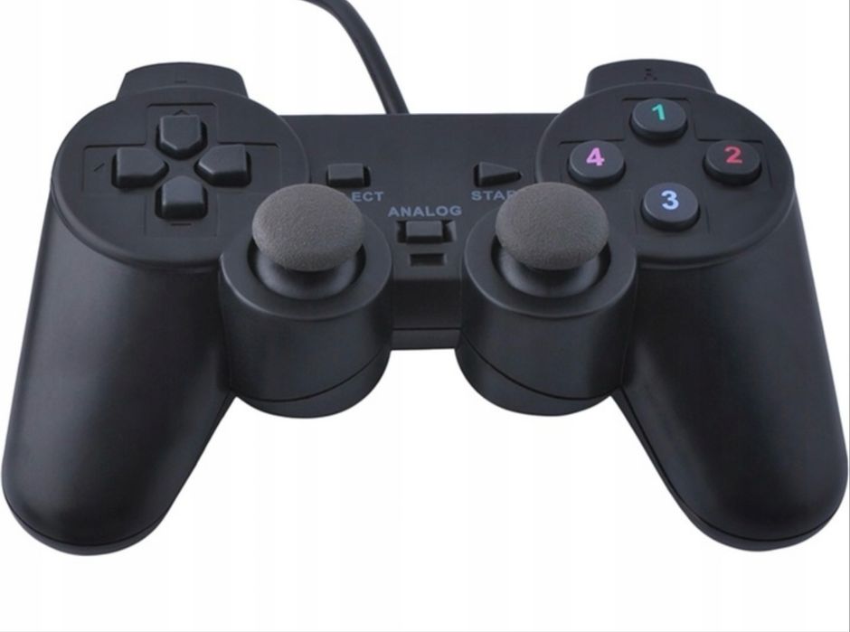 Kontroler PS2 Pad zamiennik PlayStation 2 czarny Play Station