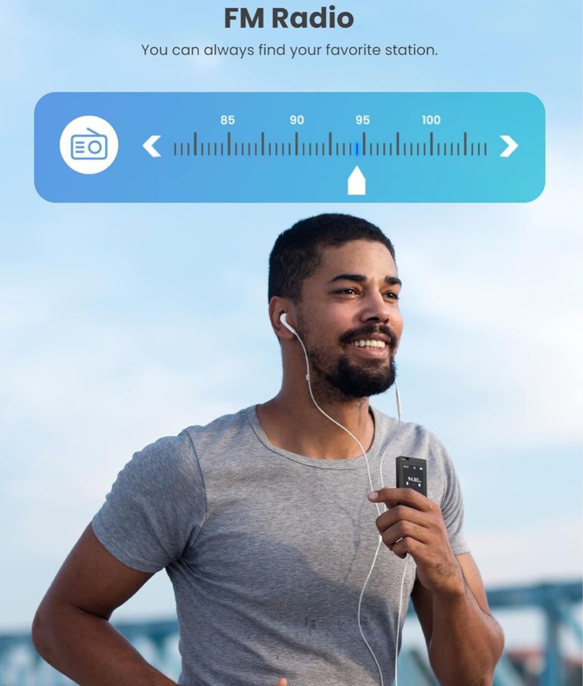 Radio FM dyktafon E-BOOK Odtwarzacz mp3 Odtwarzacz Muzyki Z Bluetooth