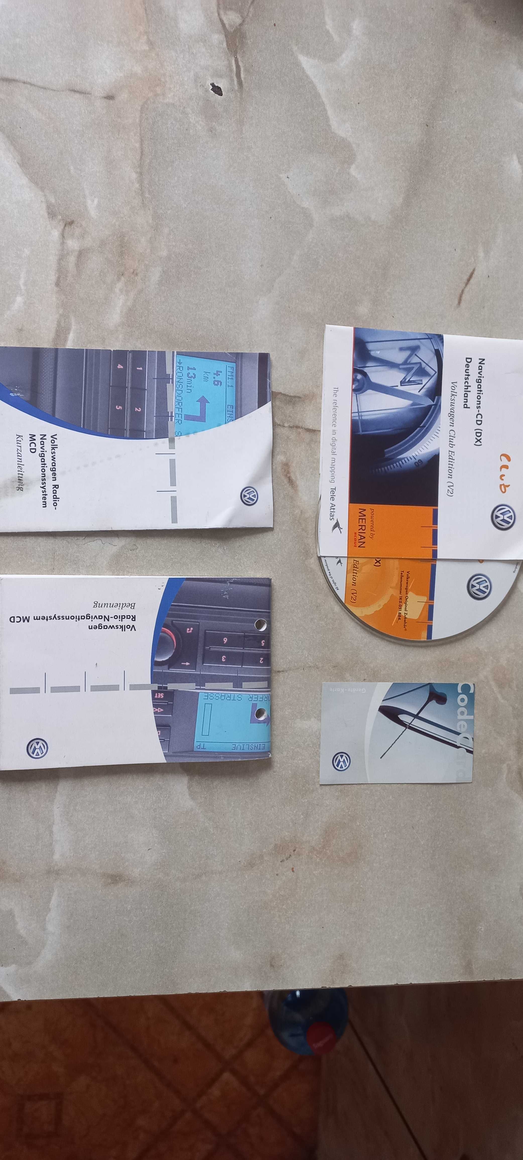 Vw Radio Navigation System MCD +kod+płyta nawigacja  -wysyłka!