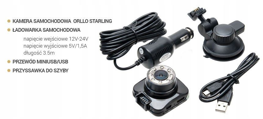 Kamera Samochodowa Na Podczerwień Full Hd Orllo Starling