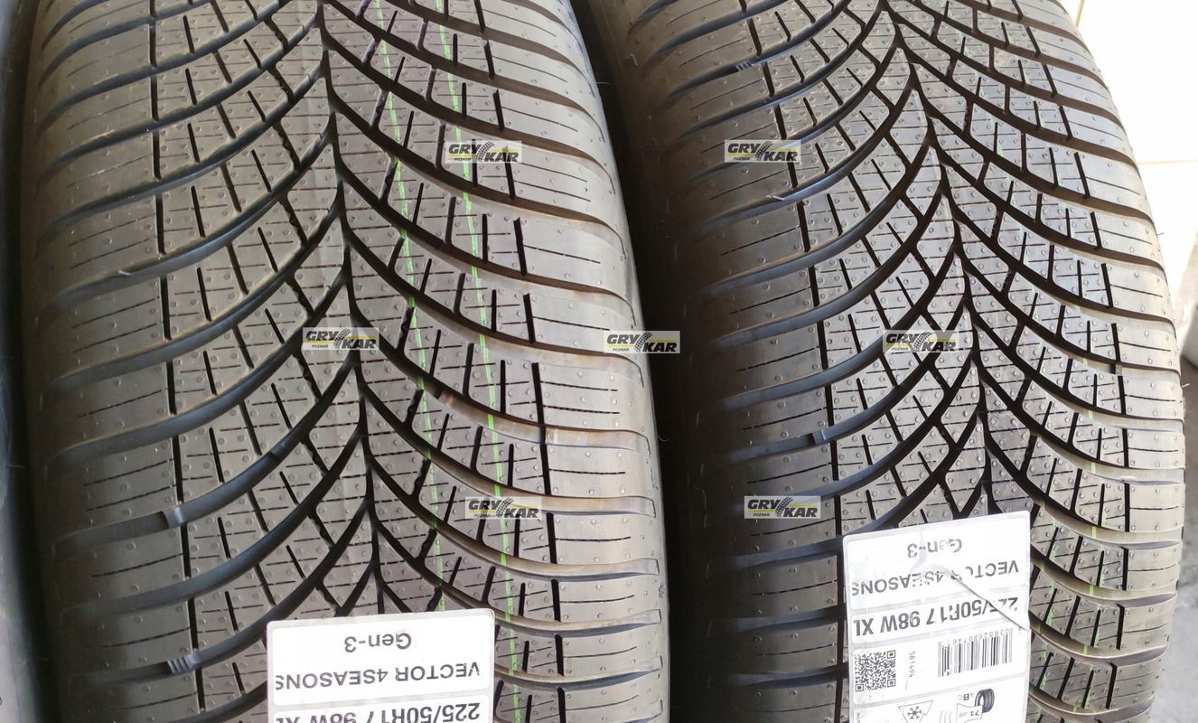 4x 225/50r17 Goodyear Vector4Seasons Gen-3 RunFlat 3 Lata Gwar.