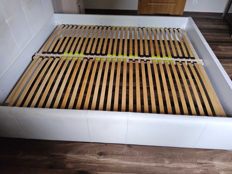 Łóżko tapicerowane 180x200 + 2 stelaże dualflex 90x200