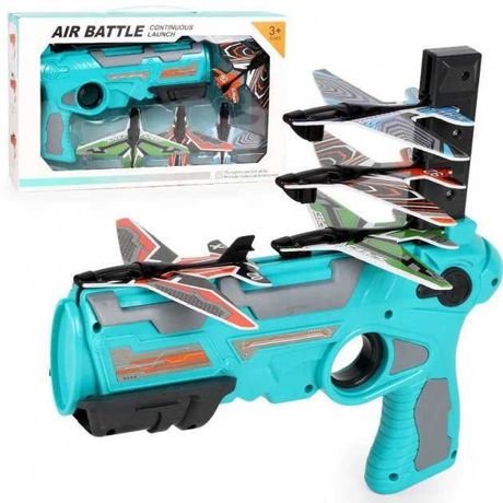 Детский игрушечный пистолет с самолетиками Air Battle катапульта