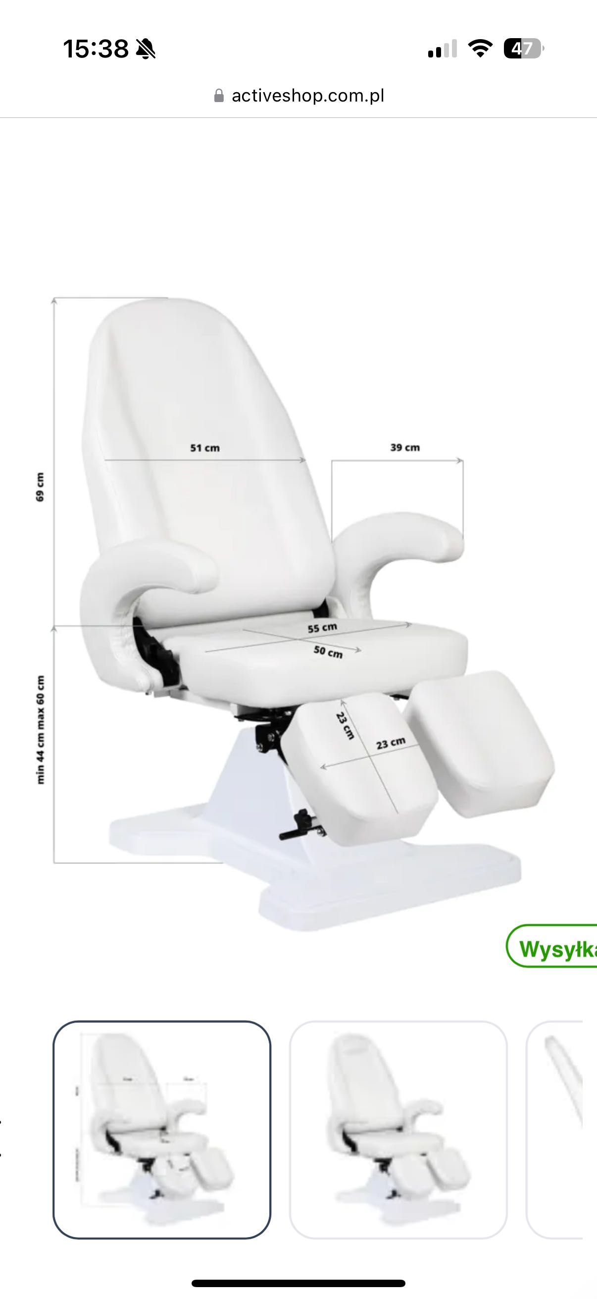 Sprzedam fotel do pedicure + podnóżek