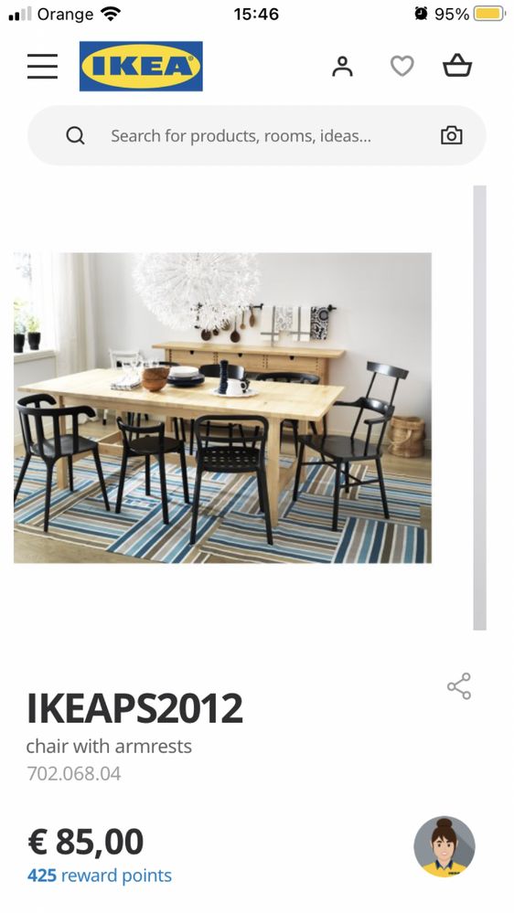 Kszeslo ikea wygodny