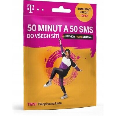3x T-mobile +420 CZECH Republic Czeska SIM karta BEZ REJESTRACJI