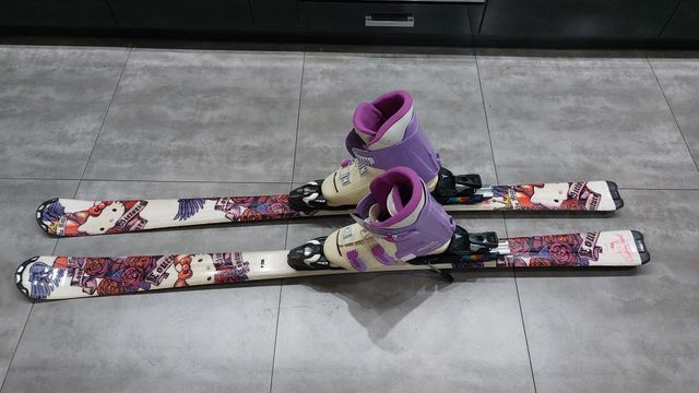 Narty zjazdowe atomic HELLO KITTY plus buty narciarskie