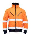 Kurtka ocieplana BOMBER 3W1 pomarańczowa 3XL