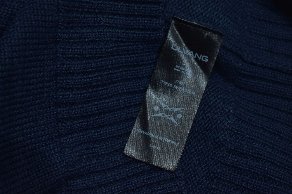 Ulvang Granatowy Wełniany Sweter Męski Crewneck Xl