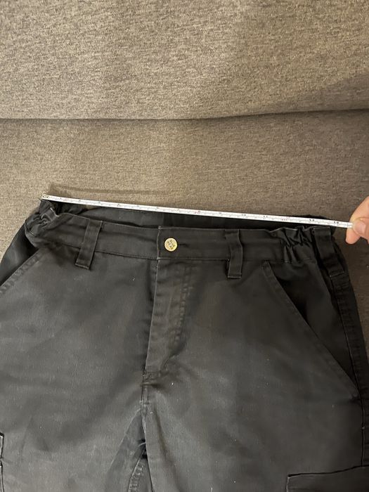 Czarne spodnie budowlane/robocze Bluewear 36