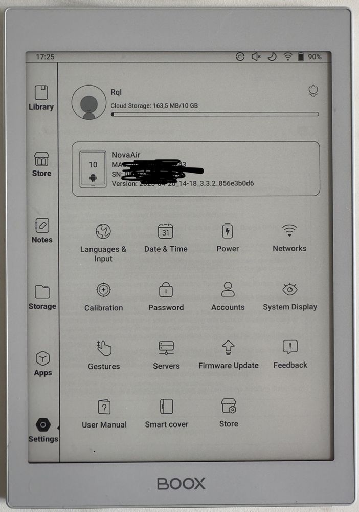 Boox ePaper NovaAir (eBook Reader Android)