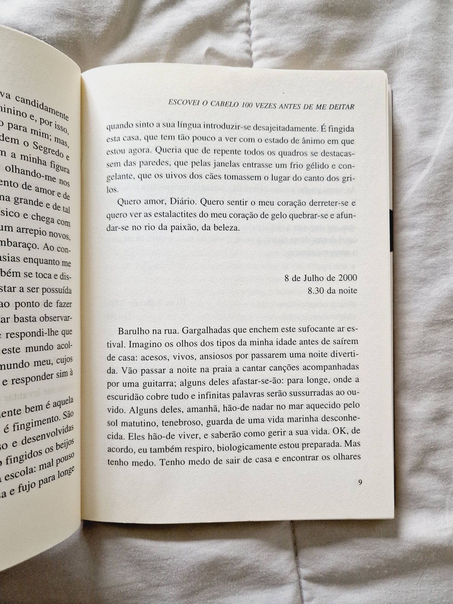 Livro Escovei o cabelo 100 vezes antes de me deitar de Melissa P.