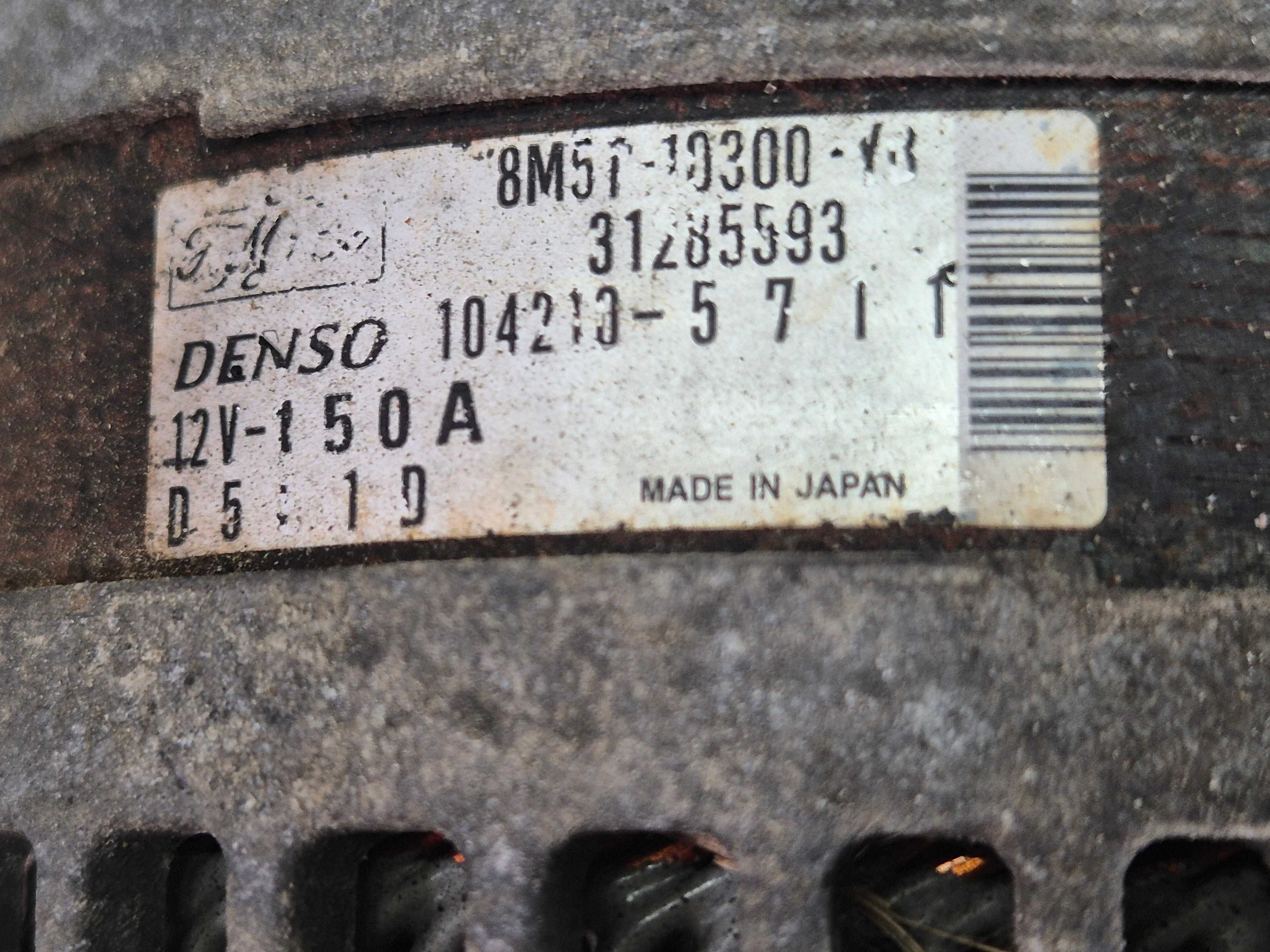 ford kuga mk1 galaxy 2.0 tdci alternator 8M5T10300YB