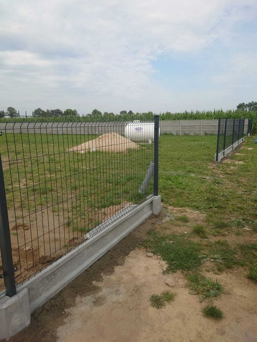 Ogrodzenia panelowe panele słupki brama furtka płot palety