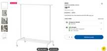 Suporte para Cabides RIGGA – IKEA