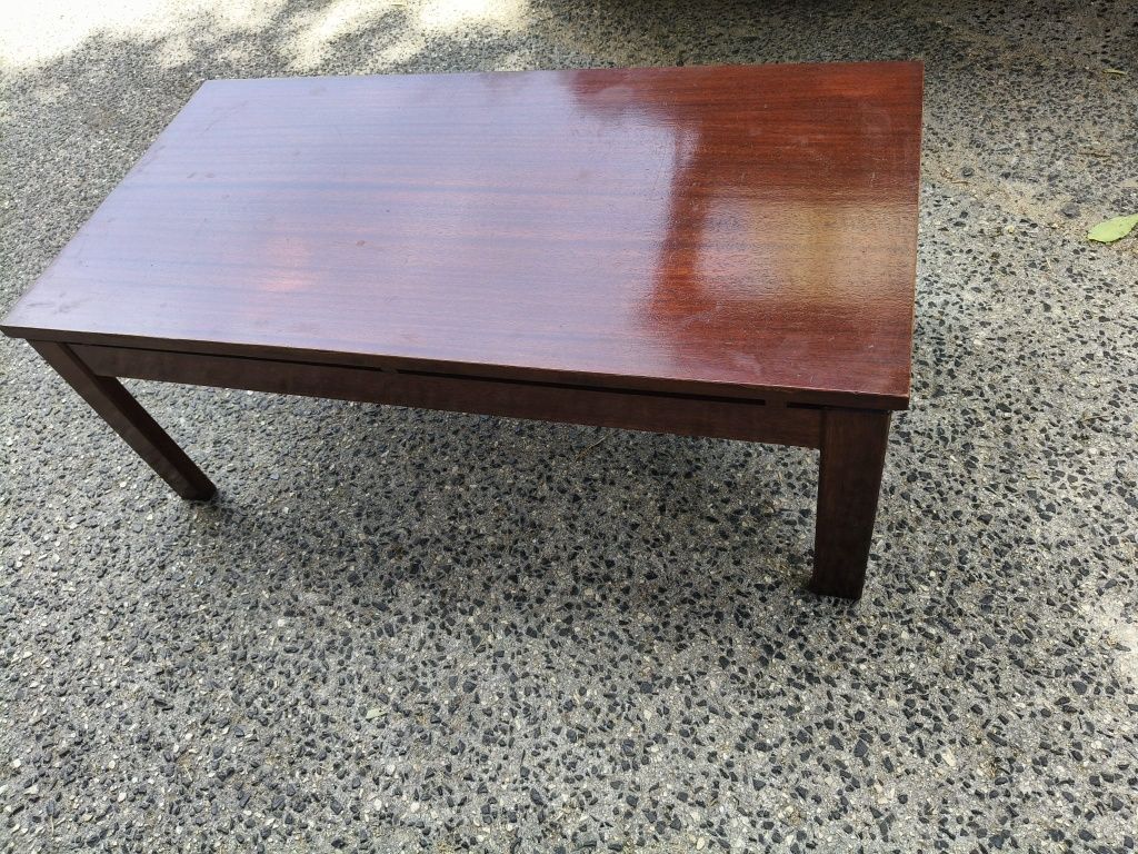 Coffee table Vintage, anos 50/60 em madeira exótica